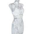 thumbnail image 5 of HUPOM Womens Underwear Mid Waist Pull-On Jumpsuit Sleep Jumpsuit on Clearance White Size L, 5 of 8