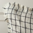 thumbnail image 4 of Safavieh Raie 20" x 20" Bohemian Linen Decorative Pillows, Natural/Black, 4 of 4