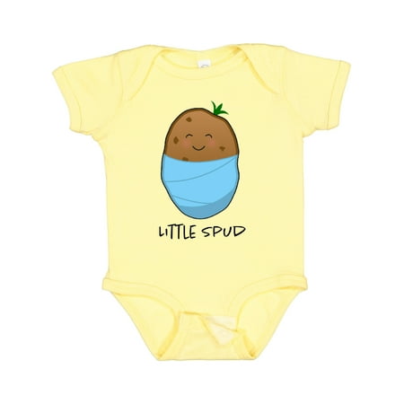 

Inktastic Little Spud Blue Gift Baby Boy or Baby Girl Bodysuit