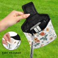 thumbnail image 4 of Haosy Different Wildflower Golf Mallet Putter Cover Strong Magnetic Leather Golf Club Headcover Closure, 4 of 7