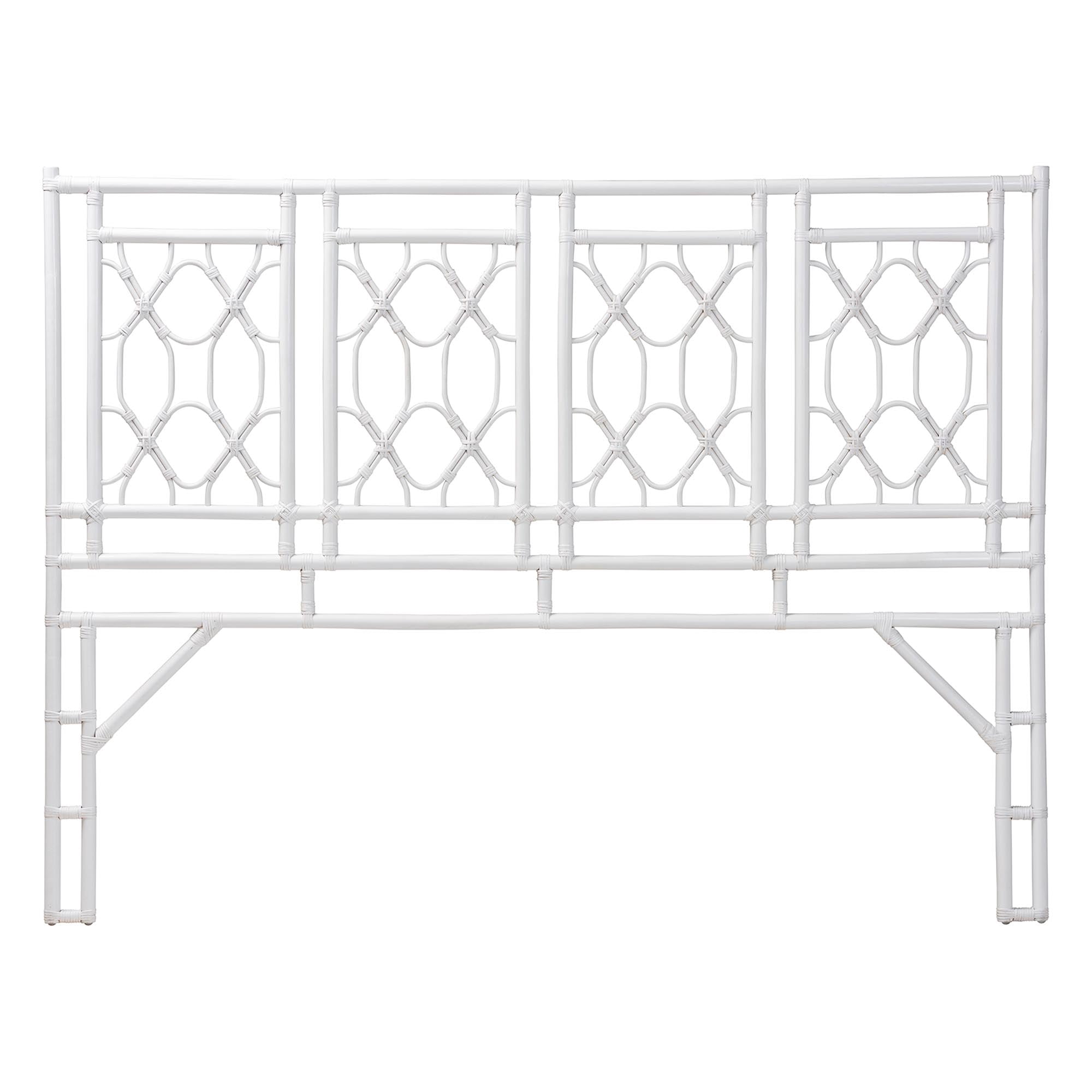 bali & pari Sampson Boho Standalone Headboard, King, White