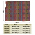 thumbnail image 5 of Retro Abstract Line Art Throw Blanket, Anti-Pilling Ultra-Soft Micro Fleece Cover Blanket for Bed Sofa, for All Seasons, 60"x50", 5 of 9