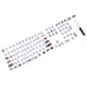 thumbnail image 3 of Teclas PBT Sublimación de 5 caras Tapas de teclado de 110 teclas para teclados ópticos mecánicos (inglés coreano), 3 of 5