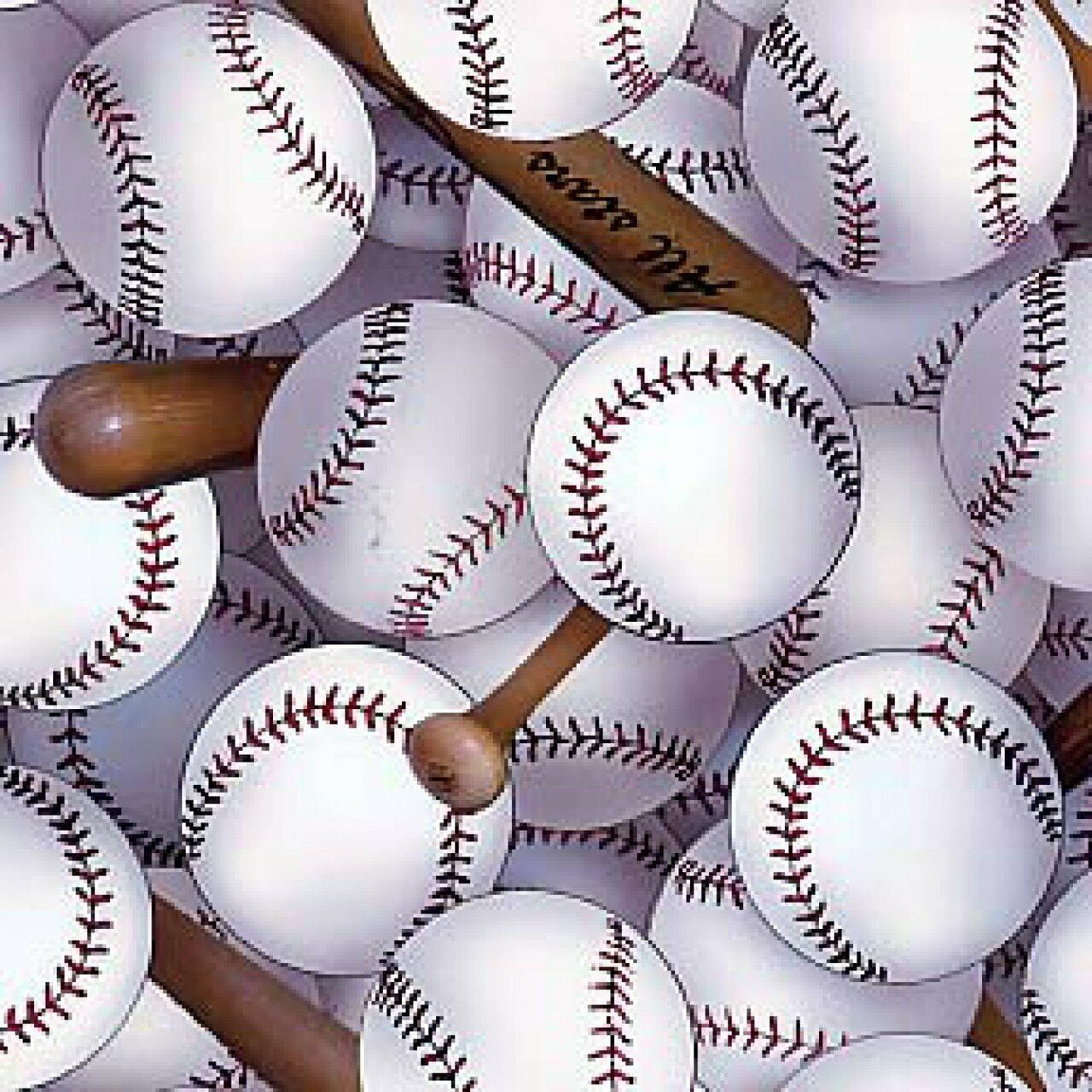 Baseball Kids Playing Cotton Fabric Elizabeths Studio Play Ball 24"X44" Panel 