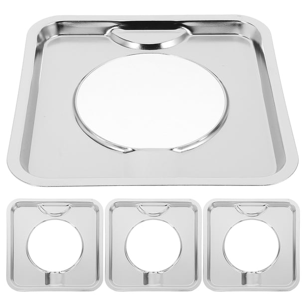 unbranded 4Ud Tapas Para Quemadores A Gas Cuadradas Antisalpicaduras Y Fácil Limpieza