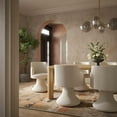 thumbnail image 2 of Jeffree Cream Performance Boucle Swivel Dining Chair, 2 of 4