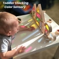 thumbnail image 2 of BOHS Rainbow Sensory Blocks (24 Pcs) - Wooden Toys for Toddler Gift- Play on Light Table/Sunny Window, 2 of 7