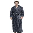 thumbnail image 1 of Men‘s Turkish Cotton Robe  Terry Cloth Kimono Bathrobe, 1 of 7