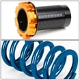thumbnail image 2 of DNA Motoring COIL-HC88-T33-BL For 1988 to 2000 Civic / CRX / Del Sol / Integra Aluminum Scaled Coilover Kit (Blue Springs Black Sleeves), 2 of 4