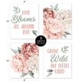 thumbnail image 3 of Sweet Jojo Designs Peony Floral Garden Pink and Ivory Unframed Wall Art Print 4 Piece Set, 3 of 6