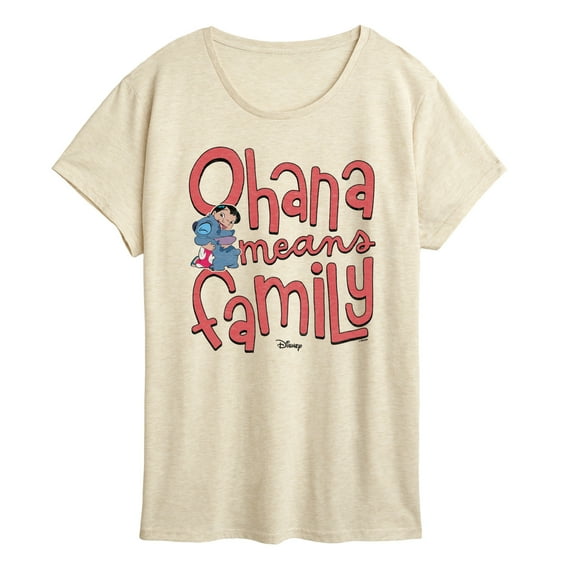 Lilo & Stitch - Ohana Means Family - Ladies Short Sleeve Graphic T-Shirt