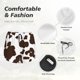thumbnail image 4 of Balery Brown Cow Pantalones cortos deportivos para mujer con forro y dos bolsillos, elásticos, para entrenamiento, gimnasio, yoga-Large, 4 of 7