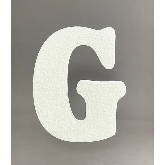 5" Smooth EPS Foam Letters Alphabet Numbers for Crafts Party Signs Walls Party Decor Made in USA (Letter"G" - 1PC)