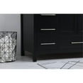 thumbnail image 5 of Elegant Decor Irene 48" Solid Wood Single Bathroom Vanity w/ Backsplash in Black, 5 of 8