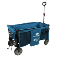 Ozark Trail Quad Folding Camp Wagon with Tailgate (Blue or Red)