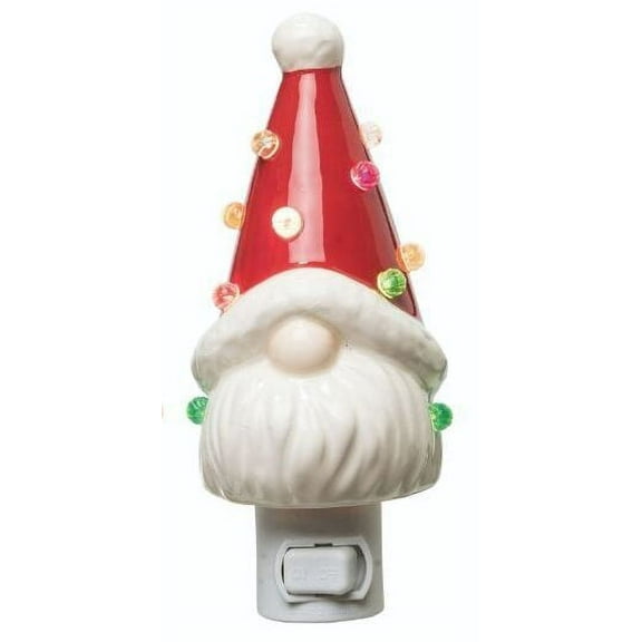 Christmas Santa Gnome Night Light