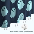 thumbnail image 6 of Halloween Ghost Pattern Shower Curtain 36"x72" ,Bathroom Decorative Shower Curtains Set with 12 Hooks,Modern Waterproof Washable Shower Curtain, 6 of 6