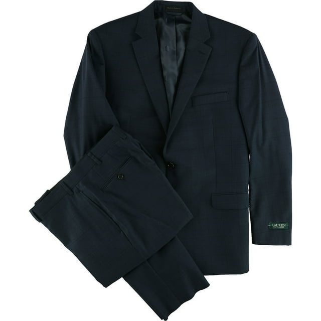 Ralph Lauren Mens 2 Piece Formal Tuxedo, Blue, 36 Short / 30W x UnfinishedL
