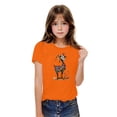 thumbnail image 2 of Fesfesfes Toddler Kids Boys Girls Animal Print T-shirt Summer Fashion Cute Round Neck Print Short Sleeve Tops for 3-10Years(Orange,4 Years), 2 of 6