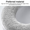 thumbnail image 5 of Handle toilet mat universal knitted washable toilet ring household toilet covergrey, 5 of 6