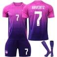 thumbnail image 3 of Conjunto de camiseta de fútbol local y visitante de Alemania de la Copa EC 2024 adecuado para niños y adultos talla 10 + calcetines-S S, 3 of 4