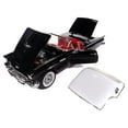 thumbnail image 2 of 1957 Ford Thunderbird Black with White Top and Red Interior "American Muscle" Series 1/18 Diecast Model Car by Auto World, 2 of 7