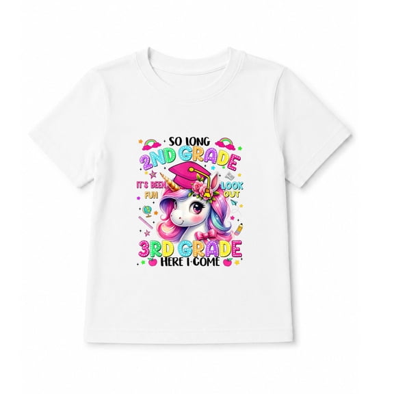 So Long 2nd Grade 3rd Grade Here I Come Graduation Girls Kid T-Shirt