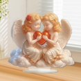 thumbnail image 1 of Décorations de la Saint-Valentin pour Fête Saint-Valentin avec Bébé Ange Scène de Saint-Valentin en Acrylique avec Base Maison et Décoration, 1 of 6