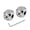 Silver (2 pcs), variant on LOOKSEVEN 1PCS Dice Shape Metric 6mm Guitar Knobs Volume Tone Control Knobs with Allen Key for Electric Guitar - Gold