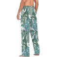 thumbnail image 6 of Tropical Palm Leaves Ghost Pajama Pants, Men's Lounge Pants Light with Drawstring and Pockets, Christmas New Year Birthday Father's Day Gifts, 6 of 7