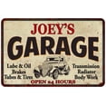 thumbnail image 1 of JOEY'S Garage Gift Man Cave Metal Sign Decor 12x18 112180014310, 1 of 1