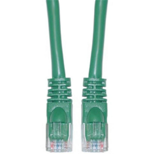 CableWholesale 13X6-05105 Cat6a Green Ethernet Patch Cable Snagless Molded Boot 500 MHz 5 foot