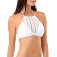 thumbnail image 5 of No Boundaries Juniors Crochet High Neck Bikini Top, 5 of 6