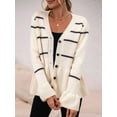 thumbnail image 6 of Women'S Cardigan Sweater 2025 Summer Fashion Oversized Sweater Knitted Work Jacket Set  M, 6 of 8
