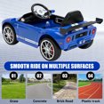 thumbnail image 6 of Xuanlur 12V Licensed Ford GT Kids Ride on Toy, 12V Battery Powered Electric Car w/Remote Control, 4-Wheel Suspension, 3 Speed, Battery Display, LED Lights, Ride on Car for Toddler 1-5 Years, Bule, 6 of 7