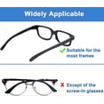 thumbnail image 5 of 12 Pairs Adhesive Glasses Nose Pads, Non-slip D-shape Silicone Glasses Nose Pads, Adhesive Nose Pads Glasses Nose Pad For Glasses, 15mm (black) (black, 5 of 5