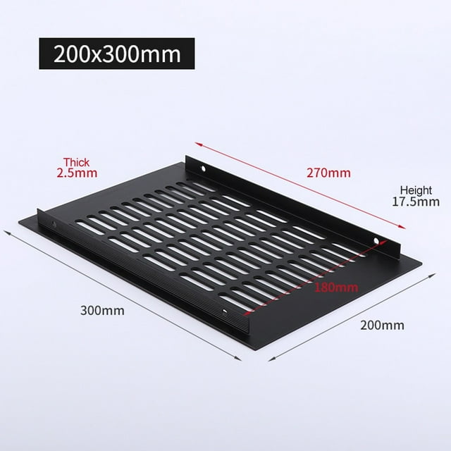Grille de Ventilation Rectangulaire pour Armoire à Chaussures Placard