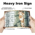 thumbnail image 3 of Vintage Fat Cat Metal Tin Sign 8×12inch Retro Chubby Kitty Funny Tin Room Door Sign Tin Painting Art Plaque Poster Wall Decor, 3 of 9