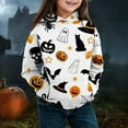 thumbnail image 2 of WRTFVZA Child Toddler Boys Girls Halloween Long Sleeve Letter Prints Warm Hoodie Pullover Tops Kids Sweat With Pumpkin Print Clothes, 2 of 2