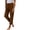 Coffee, variant on Linen Pants Women Petite Summer Casual Lightweight Drawstring Waist Pant Gauze Straight Leg Trouser with Pockets Brown S