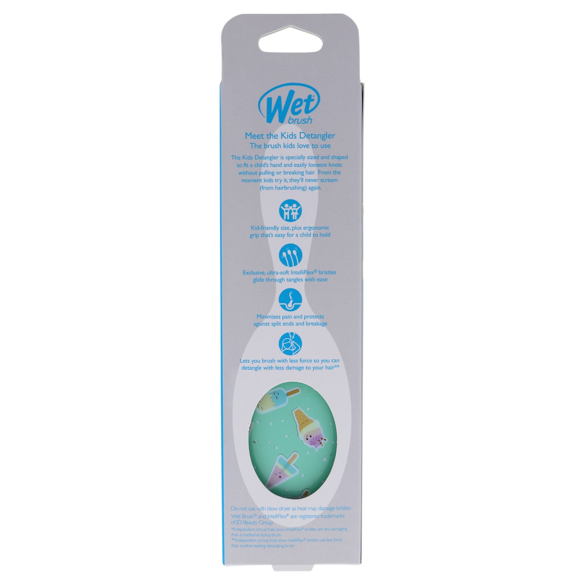 Wet Brush Kids Detangler Brush Ice Cream, 1 Pc Hair Brush