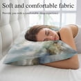 thumbnail image 5 of Blue White Ombre Pillow Covers Queen, Watercolor Cloud Geometric Abstract Art Soft Brushed Microfiber Breathable Throw Pillow Covers, Pillowcase with Zipper for Couch Sofa Bedroom Living Room 20"x30", 5 of 9