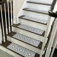 thumbnail image 1 of Tetra Design 9" X 28" Stair Treads - 70 % Cotton Anti-Slip Carpet Strips for Indoor Stairs-Easy to Install Stair Treads with Double Adhesive Tape-Safe, Extra-Grip, 13-Pack-Banana Cream Yellow, 1 of 9