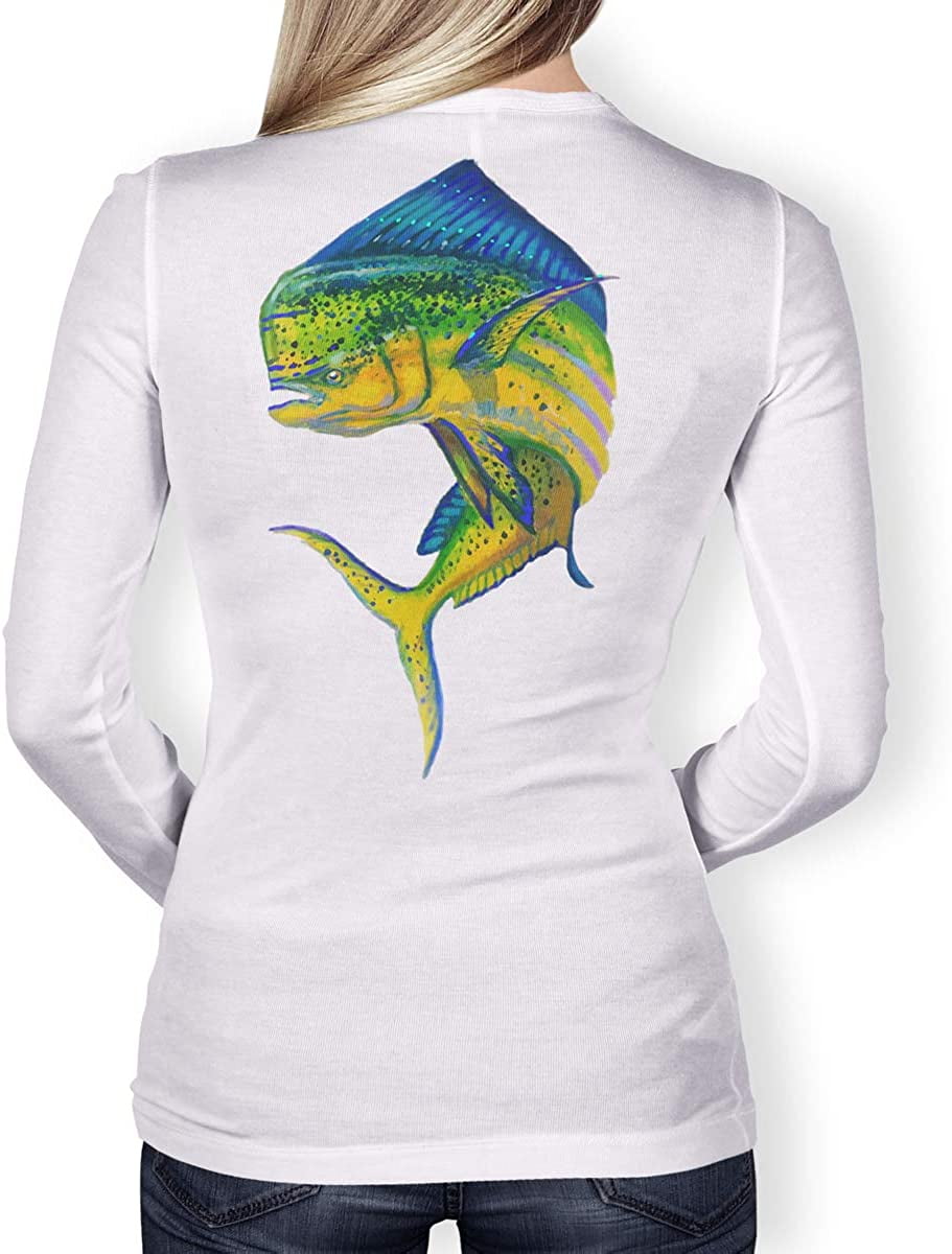 Southern Fin Apparel Womens Long Sleeve Fishing Shirt with UV Sun