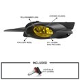 thumbnail image 3 of Spec-D Tuning Yellow Bumper Driving Fog Lights + Bulbs + Switch Compatible with 2009-2011 Honda Civic 2Dr Coupe L+R Pair Assembly, 3 of 7