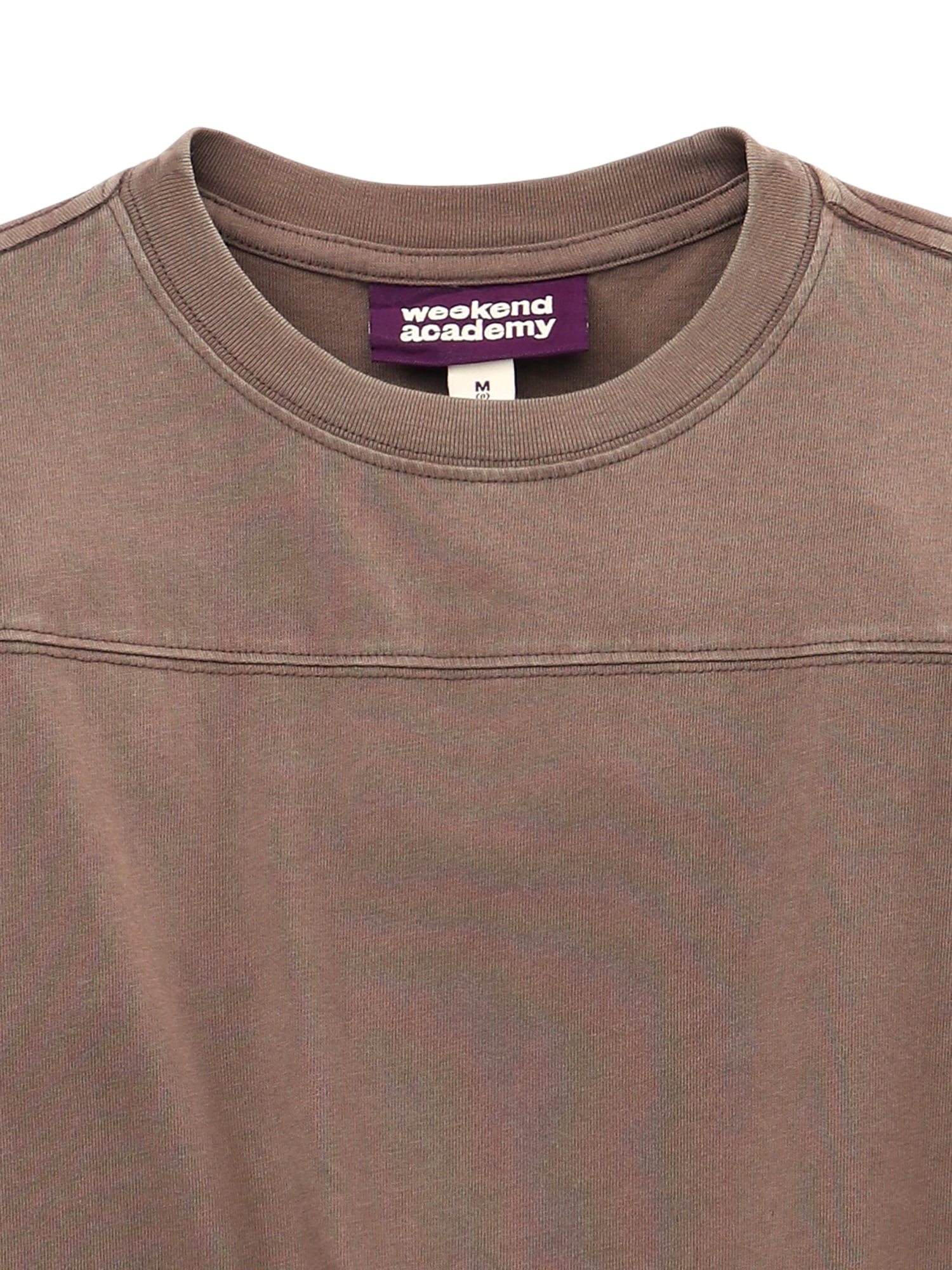 Weekend Academy Boys Football Yoke Cotton T-Shirt with Long Sleeves, Sizes 4-18