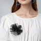 thumbnail image 5 of Broche elegante de flores para mujer, broche de flores de tela con diseño único, broche para mujer, broche para vestidos, broches, alfileres de flores para ropa, 5 of 7