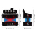 thumbnail image 2 of WHAMVOX Portable Black Button Accordion Musical Instrument Durable Build for Beginner Music Creativity, 2 of 7