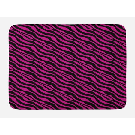 Pink Zebra Bath Mat Wild Background Stripes Savannah African Pink Zebra Bath Mat Wild Background Stripes Savannah African Exotic Youth Culture Hippie