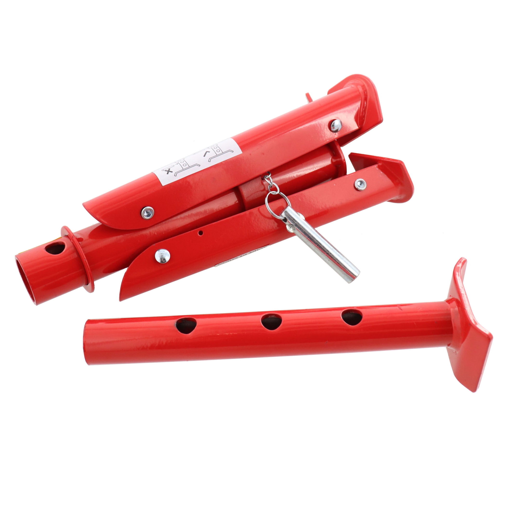 Dragway Tools 6 Ton Adjustable Jack Stand Set of 4 with Quick Fold Legs